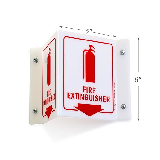 SmartSign "Fire Extinguisher" Projecting Sign | 5" x 6" Acrylic