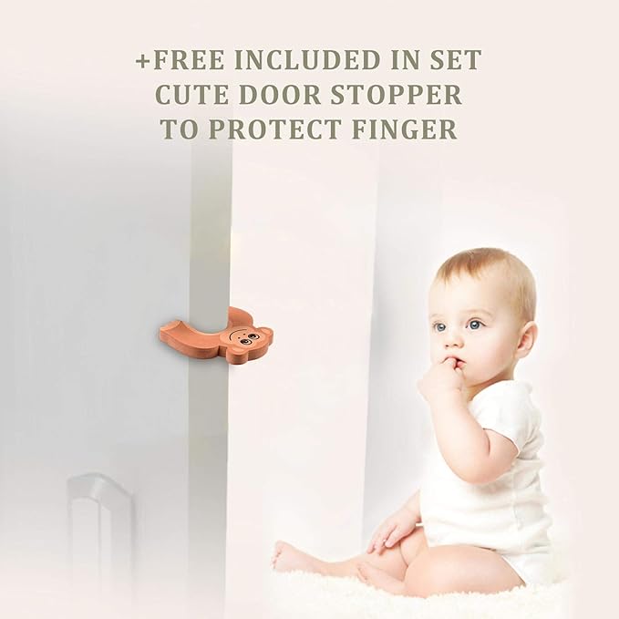 Baby Proofing Edge and Corner Guards, (16.4ft Edge + 4 Corners) Safety Furniture Bumper, Baby Corner Protector for Fireplace, Table, Stair, Cabinet, 3M Adhesive, Cofffe
