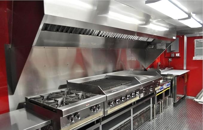 Food Truck Concession Trailer Hood System with Exhaust Fan (6' Hood System with Exhaust Fan)