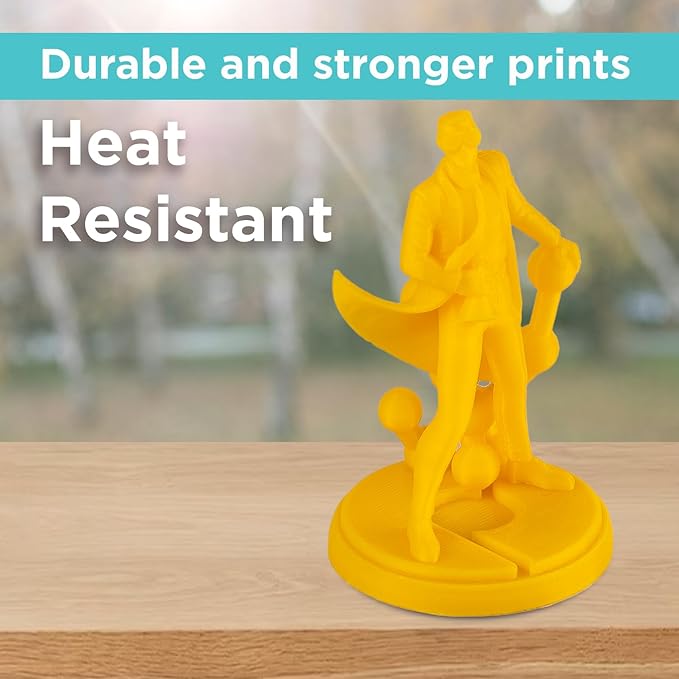 Polymaker ABS Filament 1.75mm Yellow, 1kg 3D Printing Filament, PolyLite ABS 3D Printer Filament, Heat Resistant, Strong & Durable, Dimensional Accuracy +/- 0.03mm
