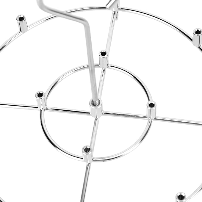 304 Stainless Steel Skewer Stand Set, Multifunction Grill and Dehydration Rack, Fryer Accessories for Pinxia - Food Grade Safety, Durable Design, Ideal for Barbecue and Air Fryer (6QT)