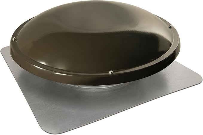 Master Flow GAF 1500 CFM Weathered Wood Power Roof Mount Attic Fan with Thermostat: Energy Efficient and Comfortable Home Solutions| Equipped with Animal Protection and a very Durable Construction