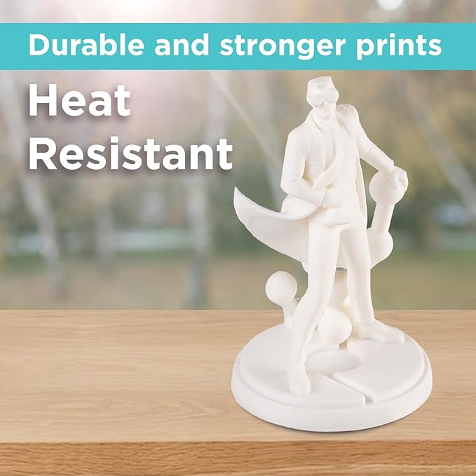 Polymaker 5kg ABS Filament 1.75mm White, 3D Printer Filament 1.75mm Heat Resistant - PolyLite White ABS 3D Printing Filament 1.75mm Cost Effective Large Spool, Strong & Durable