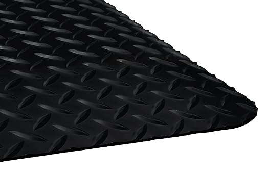 Safe Step Anti-Fatigue Floor Mat, Vinyl, 4'x6', Black (24040603BLK)