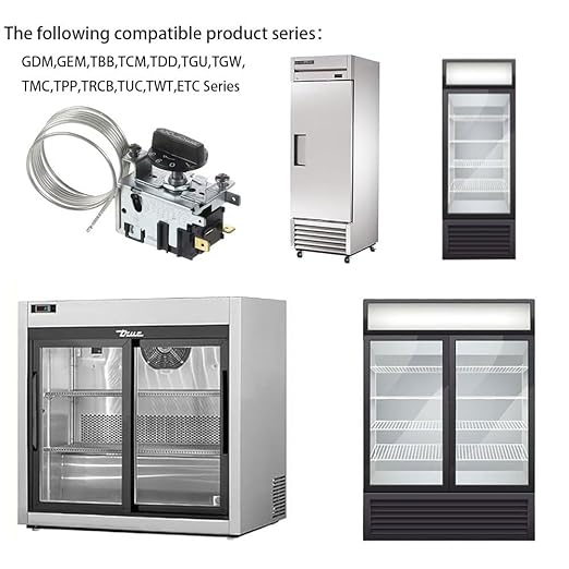 Upgraded 988284 Refrigerator Thermostat Temperature Control Kit Compatible for True Refrigerators800382 077B6856 Freezer Thermostat， Fit for TSSU, TUC, TWT, TPP, GDM, GEM,TBB, TCM, TDD, TGU, TGW, TMC