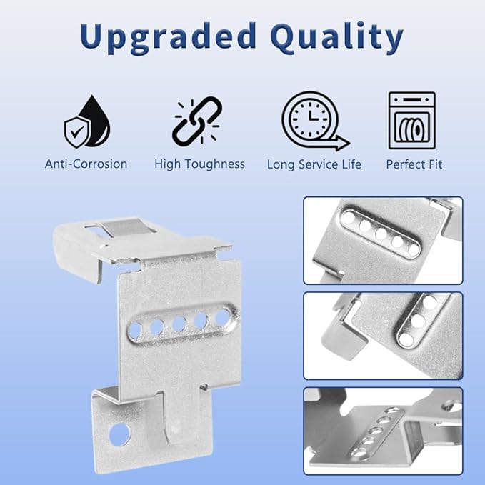 00628336 Dishwasher Toe Panel Bracket Replacement Part for Bosch, Replaces AP5691119, 3278461, 628336, PS8729243