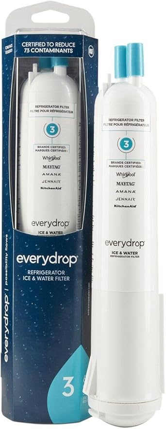 everydrop® by Whirlpool Ice and Water Refrigerator Filter 3, EDR3RXD1, Single-Pack