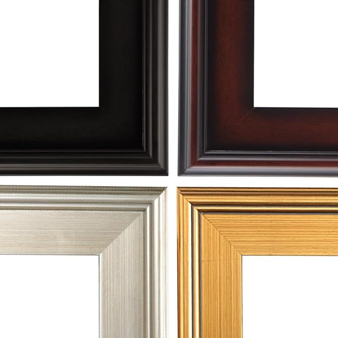 Creative Mark Plein Air Style Frame, Hand Leafed Gold, 9x12-2.75" Wide Moulding with 1/2" Rabbet Depth, Open Back W/O Glazing, Museum Quality, For Art Panels, Stretched Canvas, Pictures & More