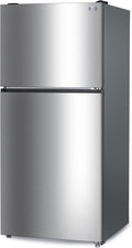 BLACK+DECKER 20.1 Cu. Ft. Top Mount Refrigerator with Ice Maker, 2-Door Refrigerator with Top Freezer, Freezer with Icemaker and Adjustable Temperature Control, ENERGY STAR, BR2010JIMS, Sliver
