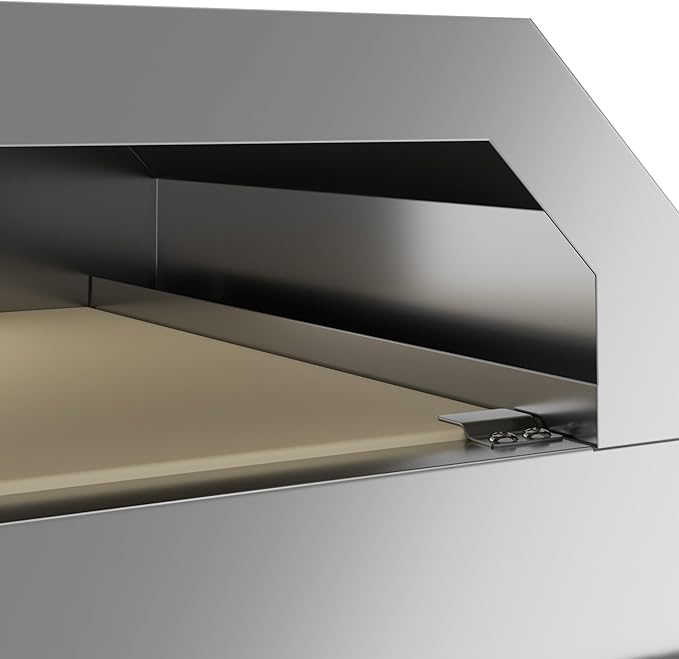 72 in. Full Stainless Steel Commercial Outdoor Propane Gas Grill with 36 in. Griddle and 36 in.Pizza Oven, ETL Listed in Stainless-Steel (CGKIT7-G36P36)