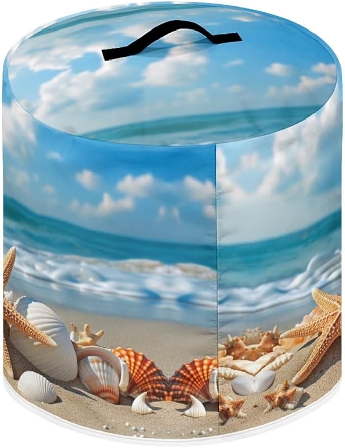Flashideas Starfish Shell Pressure Cooker Cover for Women Dust-proof Cover for Rice Cooker Air Fryer Kitchen Appliance Covers with Top Handle and Pocket Home Kitchen Decor Gifts for Friends