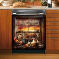 Farm Animal Dishwasher Magnet Cover - Be Still and Know That I am God Sticker Kitchen Decoration, Rooster Dishwasher Covers for Front, Farmhouse Magnetic Refrigerator Skin Panel Cover, 23"x26"