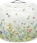 Dust Cover for 3 Quart Pressure Cooker and Extra Accessories, Dust Proof Easy to Clean Cover Electric Appliance Air Fryer Accessories with Storage Pocket, Floral Green