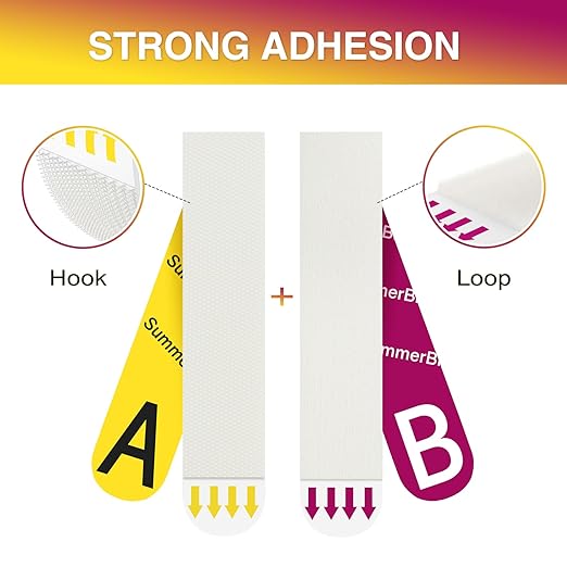 Picture Hanging Strips Heavy Duty XL 40 Pairs/80Strips, Damage Free Hanging Picture Hangers, Removable Adhesive Hook and Loop Wall Strips, Frame Stickers No Nails for Home Decor Wall Posters