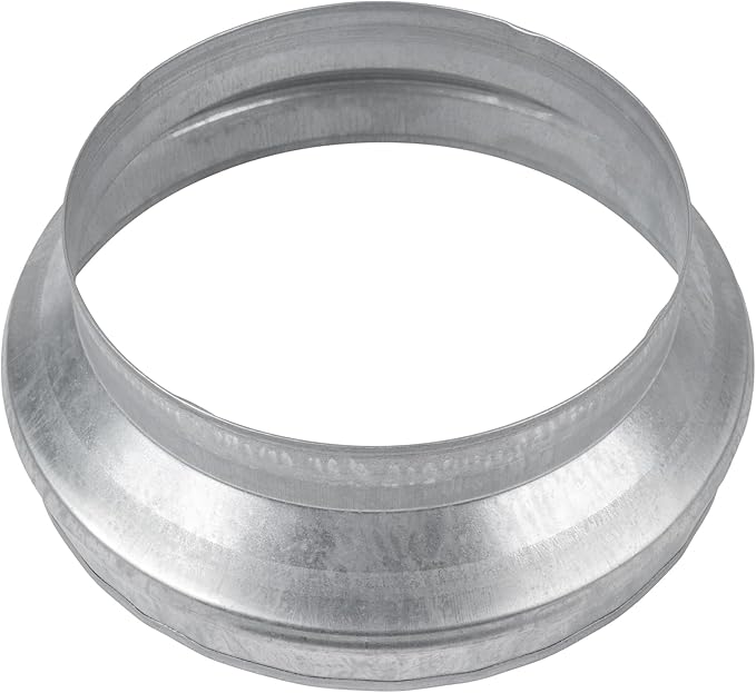 12" to 10" Inch Duct Pipe Adapter - Galvanized Steel HVAC Ducting Reducer for Ventilation - PVC Pipe, Hose Coupler - Heavy Duty Exhaust, Air Conditioner Fittings - Vent Flange Connector