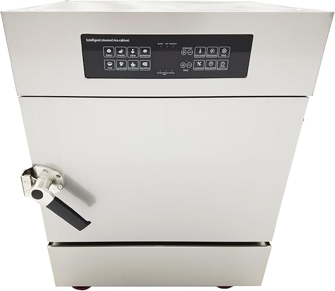 220V Commercial Intelligent Electric Steaming Cabinet 4 Tray Rice Steaming Box 6KW 201 Stainless Steel