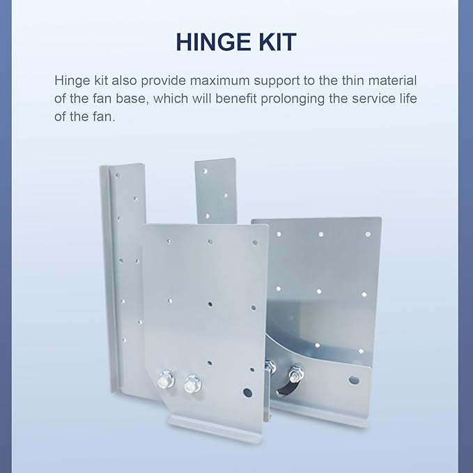 Hinge Kit for Restaurant Canopy Hood Exhaust Fan 11.3" × 8.3"