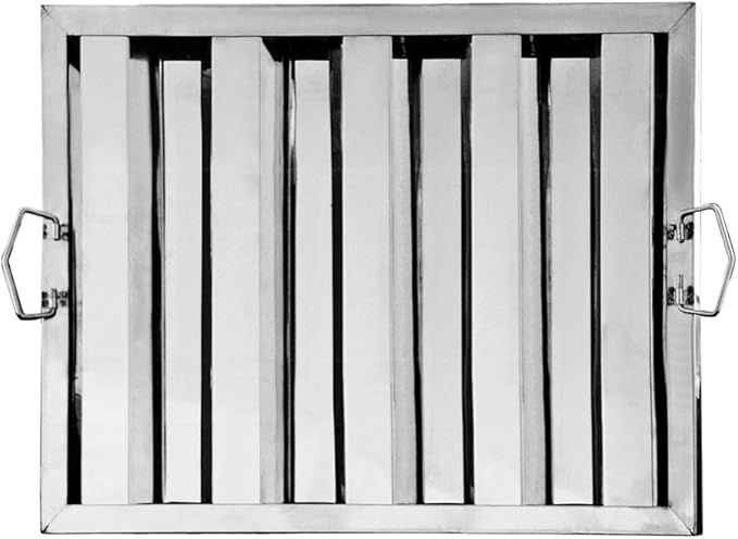 New Star Foodservice 54361 Stainless Steel Hood Filter, 20" W x 16" H, Set of 6