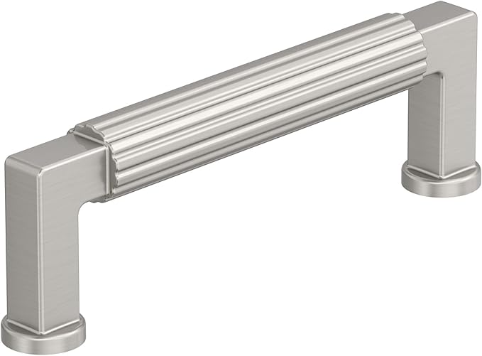Amerock Ballard 3-3/4 inch (96mm) Center-to-Center Satin Nickel Cabinet Pull, BP37643G10