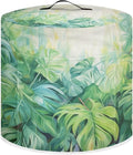 TODIYADDU Tropical Palm Leaves Pressure Cooker Cover with Handle and Storage Pocket for Extra Accessories Portable Kitchen Small Appliance Dust Cover Protective Case