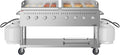 60 in. 8-Burner Commercial Outdoor Propane Gas Grill with Two 30 in. Griddles in Stainless-Steel, ETL Listed (CGKIT6-G30G30)