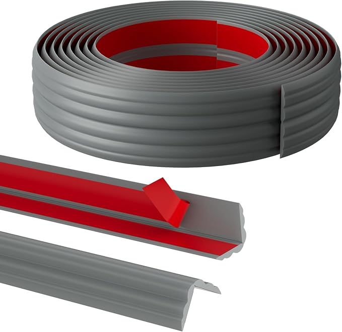 40FT Flexible Wall Corner Protector Moulding Trim, Peel and Stick Inside & Outside Wall Corner Guards Edge Protector,Self Adhesive Molding Trim Strip for Edge Ceiling