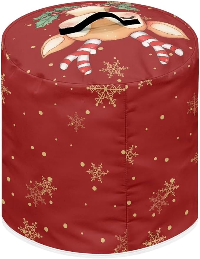 Cute Elk Pressure Cooker Cover Instant Pot Accessories Instant Pot Kitchen Appliance Dust Cover with Pockets for Rice Cooker Air Fryer Slow Cooker Dust Covers for Kitchen Size S