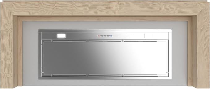Futuro Futuro Country 48 Inch Wall-mount Ducted Range Hood, Classic Style Design, Painted Steel with wooden frame, LED, Ultra-Quiet, with Blower