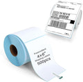 500 Labels 1 Rolls 4"×6" Direct Thermal Shipping Labels, Perforated and Strong Adhesive, Commercial Grade, Compatible with Zebra, Rollo, Jadens, Nelko, and Other Thermal Printers