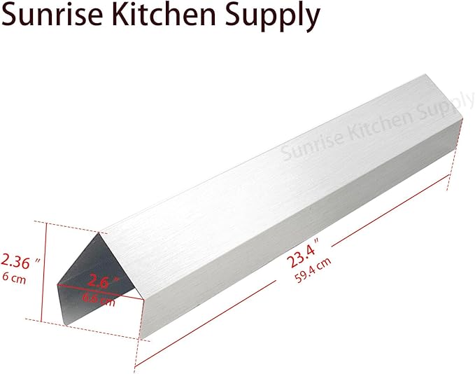 Sunrise Kitchen Supply Stainless Steel Deep Fryer Joining Strip/Connector (23 3/8"L x 2 3/8"W)