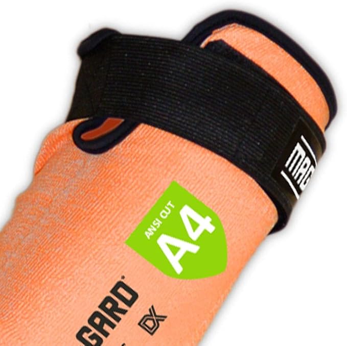 MAGID M-GARD DX Technology ANSI A4 Cut-Resistant Arm Sleeve with Thumb Slot, 1 Pair, (DXS)