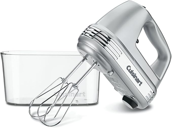 Cuisinart CPT-415P1 Countdown Metal Toaster, 2-Slice, Brushed Stainless & HM-90BCS Power Advantage Plus 9-Speed Handheld Mixer with Storage Case, Brushed Chrome