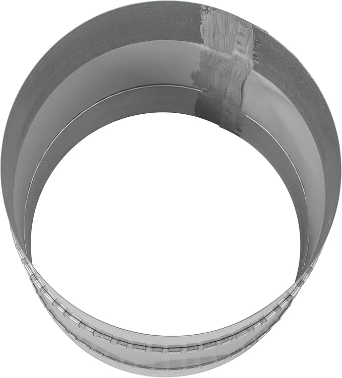 Vent Systems 6" Inch Flexible Vibration-Reducing Female Fit Duct Connector – Galvanized Steel Coupling for Joining Two Male Duct Fittings – HVAC Ventilation Inline Noise-Reducing Coupler