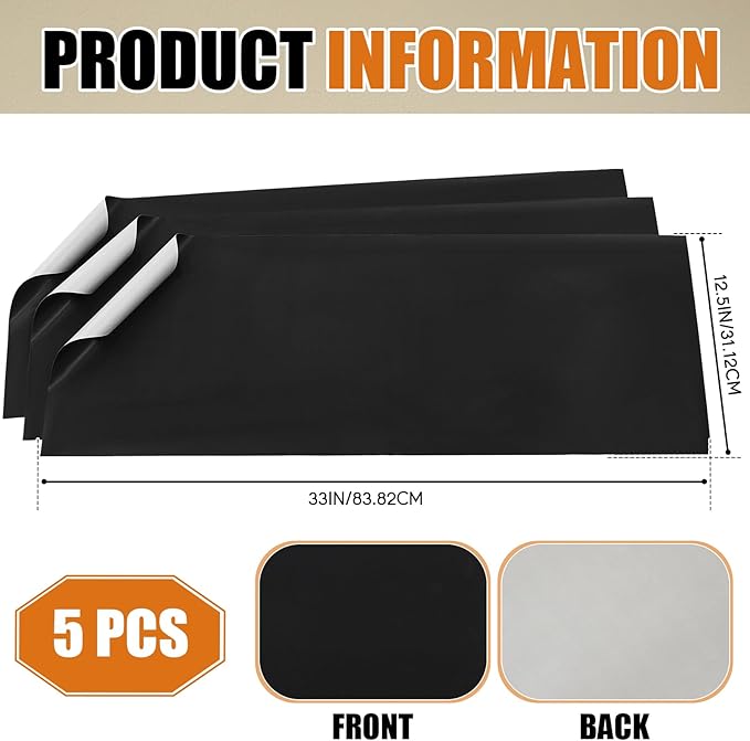 5 Pack 33''x12.25'' PTFE Release Sheets Non Stick Toaster Release Sheet PTFE Liner Compatible with Antunes Roundup VCT 25, 50, 1000, 2000 Series Toaster Replaces 7001167, 7000250 for Bread