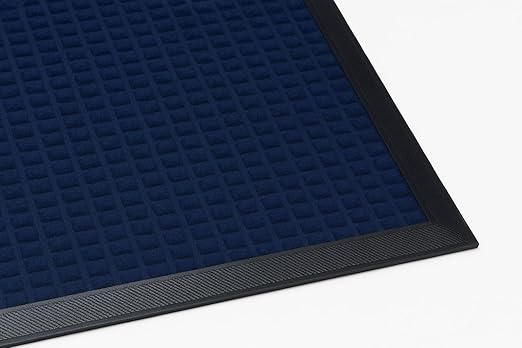 Guardian WaterGuard Indoor/Outdoor Wiper Scraper Floor Mat, Rubber/Nylon, 4'x6', Navy