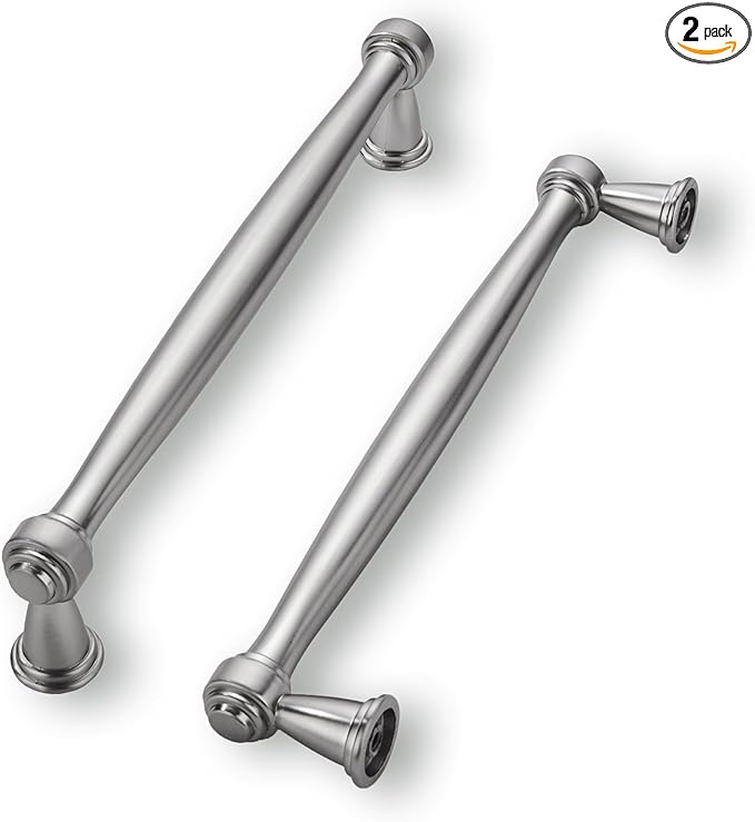 khtumeware 2 Pack 5 Inch(128mm) Brushed Satin Nickel Cabinet Pulls Kitchen Cabinet Handles Cabinet Hardware for Cupboard Drawer Handles Dresser Pulls