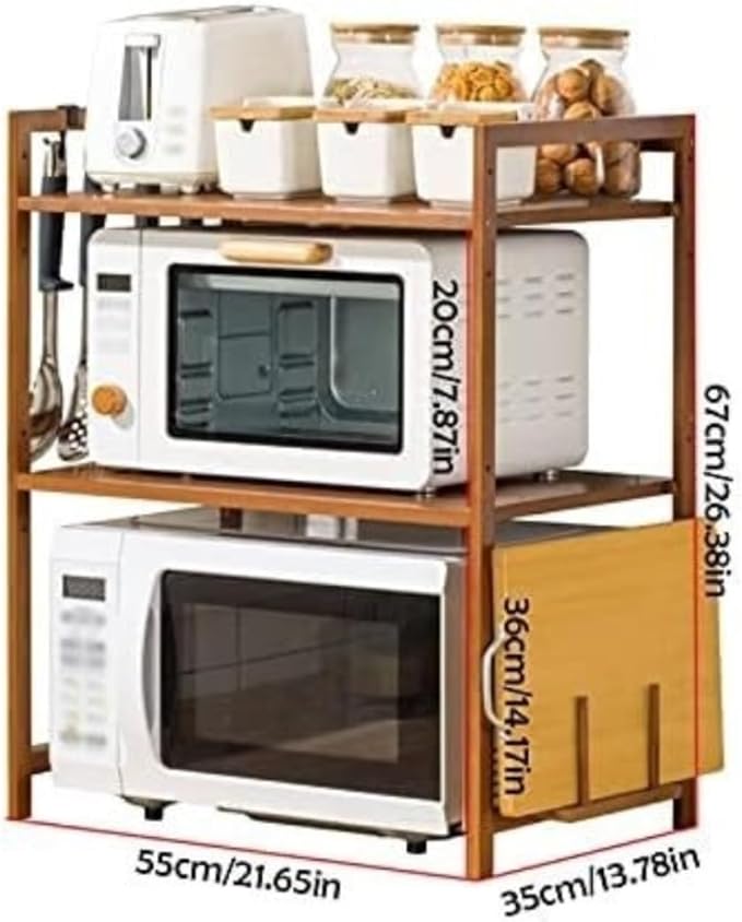 Microwave Oven Rack Microwave Stand 3-Tier Microwave Oven Rack Shelf Kitchen Counter Shelf Microwave Shelf Stand Toaster Oven Shelf Spice Rack Microwave Shelf Microwave Rack