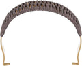 uxcell Metal Tea Pot Handle Internal Buckle Teapot Woven U-Shape Handle Replacement for Span 4.5-5 Inch Ceramic Pottery Teapot Kettle Accessories Supplies, Gold/Brown