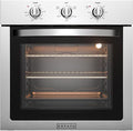 Empava 24 Inch Electric Single Wall Oven in Stainless Steel, 4 Cooking Modes with Mechenial Knob Control, 2.5 Cu.ft, 2950W