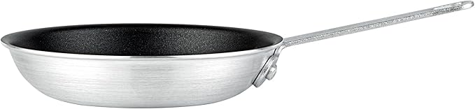 Restaurantware-Met Lux 7 Inch Fry Pan, 1 No-Stick Frying Pan - Induction-Ready, Triple-Riveted, Black Aluminum Cooking Skillet, Durable, For Searing, Sautéing, And Browning Food