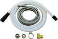 Eastman Dishwasher Installation Kit with Small Port, 1/2 Inch Compression, 3/8 Inch MIP Elbow, 1/2 Inch FIP Valve Adapter, 10 Foot Braided Stainless Steel Dishwasher Connectors, 69007