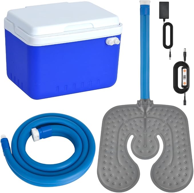 Ice Machine for Knee After Surgery for Post-Surgery Care, Cold Therapy Machine System for Knee and Joint Compression Pad, Strong Joint Compression Pad, Lightweight (6-Quart Cooler)