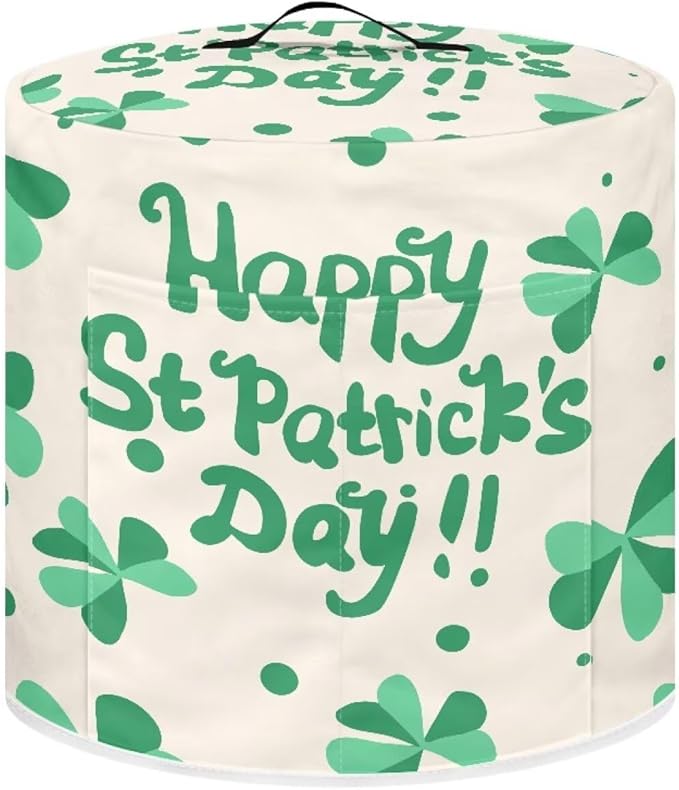 TODIYADDU Green Shamrock Air Fryer Cover Dust Cover St Patrick's Day Instant Pots Pressure Cooker Cover Compatible with Most Kitchen Appliances Trendy Instant Pots Pressure Cooker Accessories
