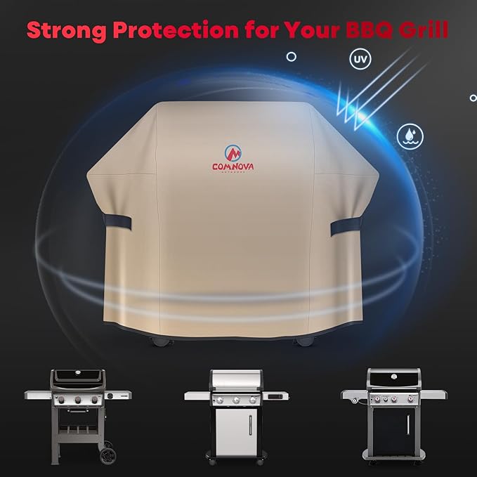 Comnova Grill Cover 52 Inch - BBQ Grill Covers for Weber Spirit 300 Series Gas Grill Heavy Duty and Waterproof, 7106 Weber Barbecue Cover for Spirit E310, Sprit E315, Spirit E330 and Spirit ii E310