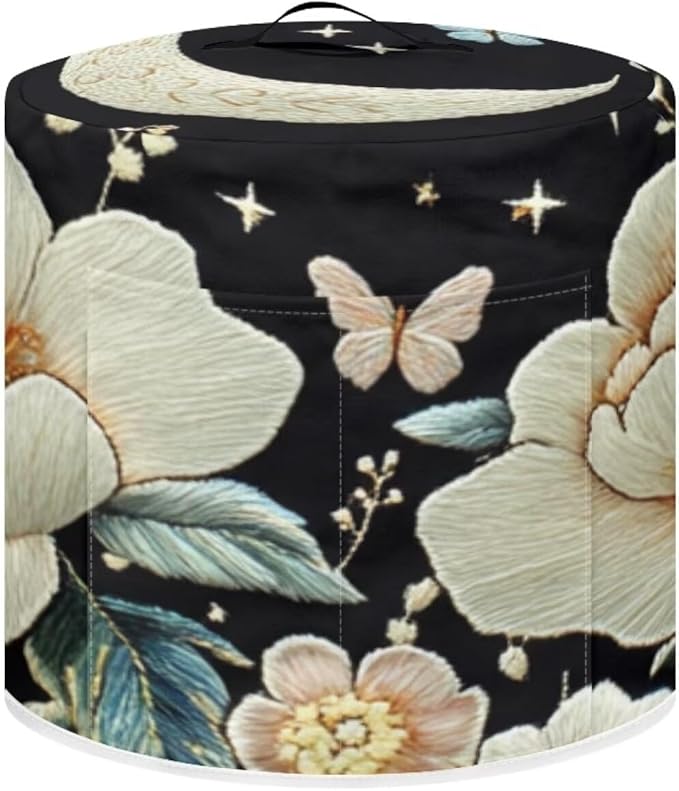 Floral Kitchen Appliance Covers for Instant Pot 3 Qt Instant Pot Accessories Decorations Kitchen Utensils Gifts for Holidays Dust Cover with Pockets for Spoon Knife M