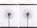 2 Pack Magnetic Poster Hanger Frame, 28x22 28x40 28x29 Light Wood Wooden Magnet Canvas Artwork Print Dowel Poster Hangers Frames Hanging Kit (Walnut, 28", 2 Packs)