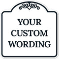 Custom Decorative Sign, Personalized Metal Sign for Business, Driveway, Home, Airbnb, Office Door Plaque,Black Border, 8x8 Inches, ACM, Fade Resistant, Made in USA