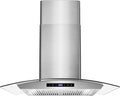 COSMO COS-668WRCS75 30 in. Vista Collection 380 CFM Ducted Wall Mount Range Hood, Touch Controls, LED Lights, Stainless Steel