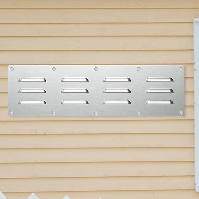 2 Part Oxidation Immune Ventilation Grilles Permanent Metal Canopies for Telecommute Commercial Use Plate for Sitting Room Bedroom