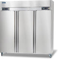 ICECASA 72" W Commercial Refrigerators and Freezer Combo Reach-in 54 Cu.ft 3 Solid Door Stainless Steel Refrigerators and Freezer Combo Fan Cooling for Restuarant, Bar, Shop, etc